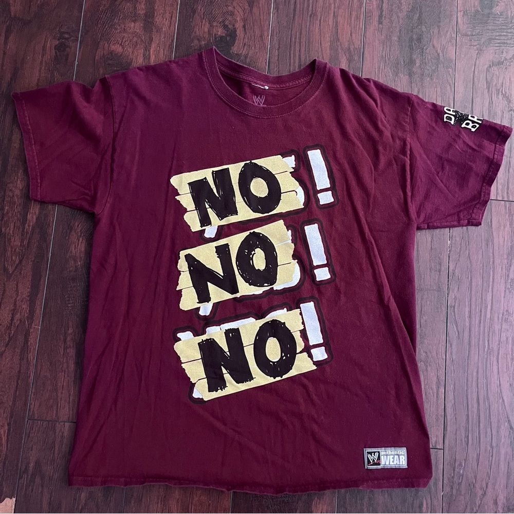 WWE Authentic Daniel Bryan 2011 Graphic T-Shirt Size L NO! NO! NO!